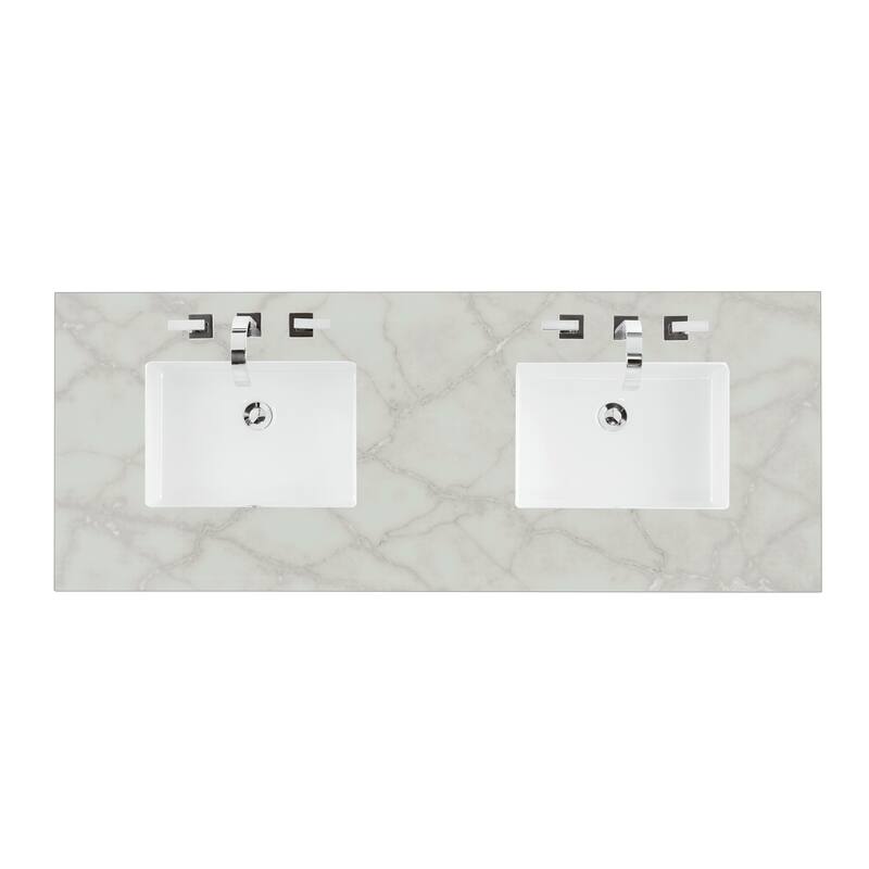 Breckenridge 60" Double Vanity, Smokey Celadon - 60D - Victorian Silver
