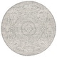 preview thumbnail 33 of 37, SAFAVIEH Handmade Ebony Gilia Modern Wool Rug 6' Round - Ivory/Grey - Round