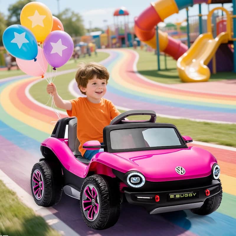Licensed Volkswagen Kids Electric 12V Ride-On Car with Remote Control