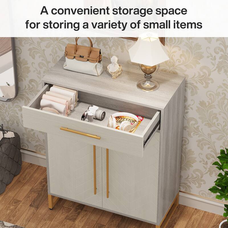 Modern Shoe Cabinet with a Drawer and 5 Adjustable Shelves