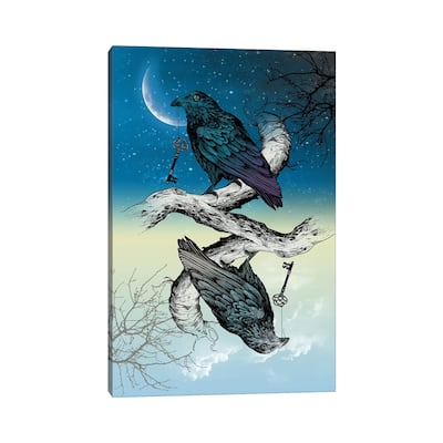 iCanvas "Raven Night And Day" by Rachel Caldwell Canvas Print