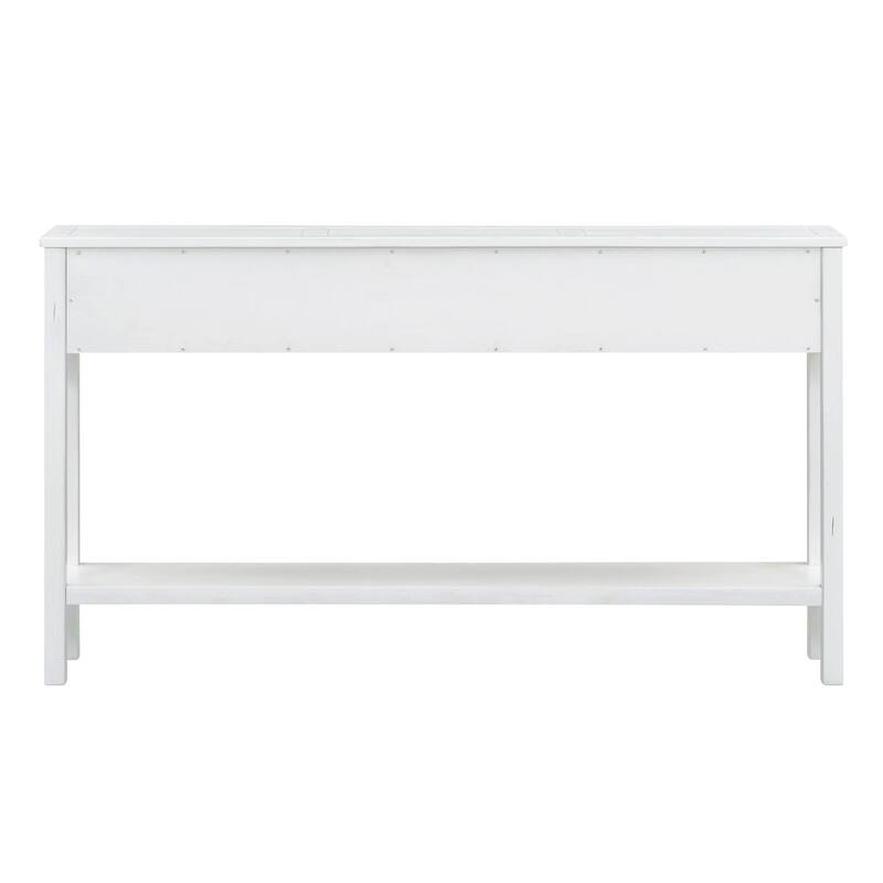 Multi-drawer entry console table