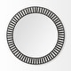 preview thumbnail 2 of 3, Mercana Claiborne Metal Frame With Wooden Beads Round Mirror - 42" x 42"