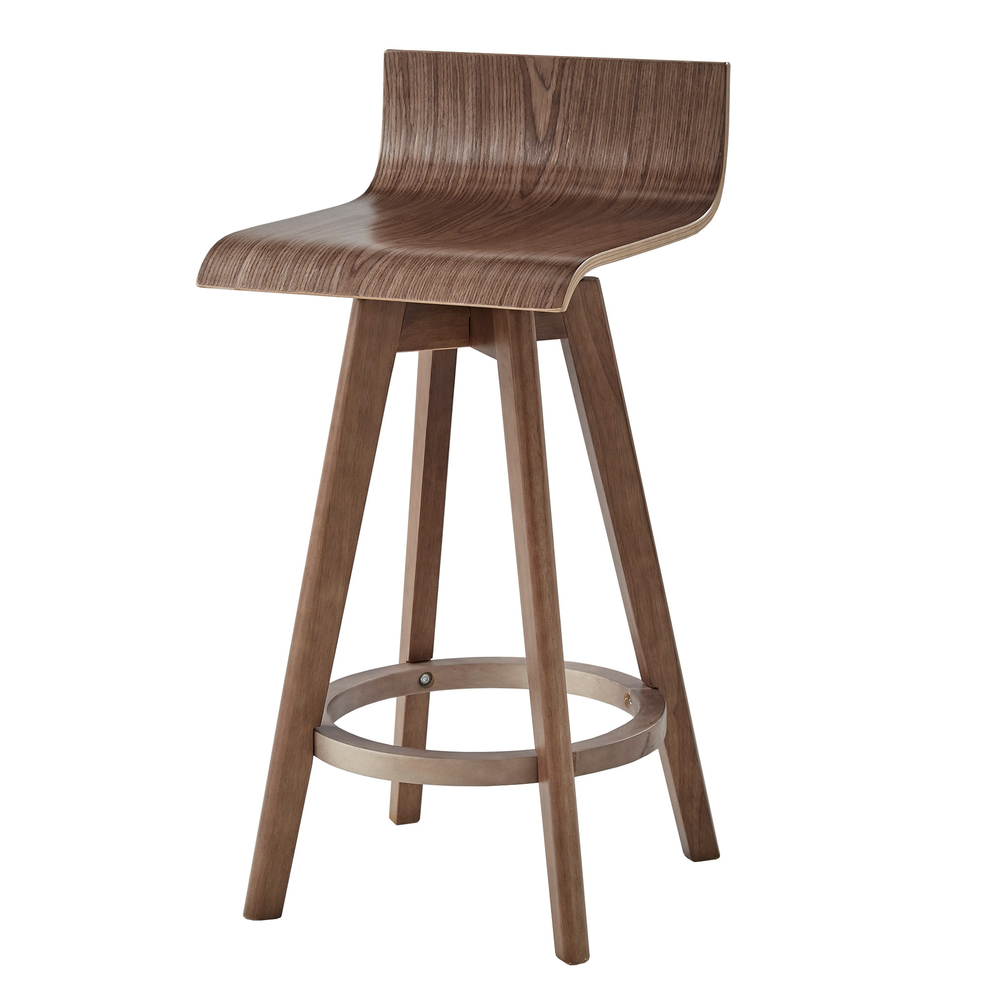Ellery Mid Century Modern Swivel Wood Stool Set of 2 iNSPIRE Q Modern On Sale Bed Bath Beyond 15811308