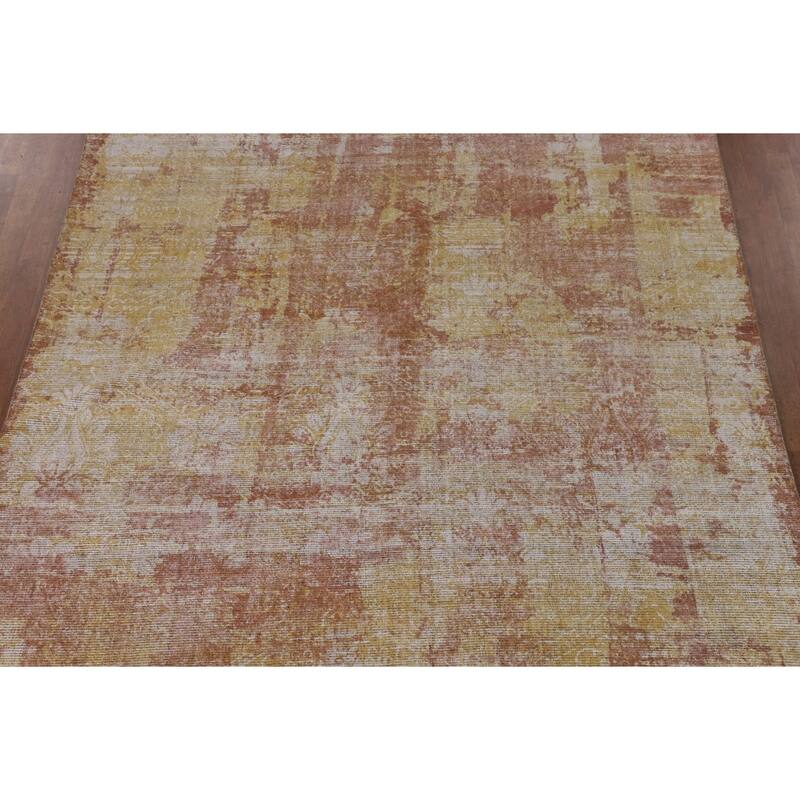 All-Over Abstract Oriental Area Rug Handmade Wool Carpet - 7'10" x 10'0"