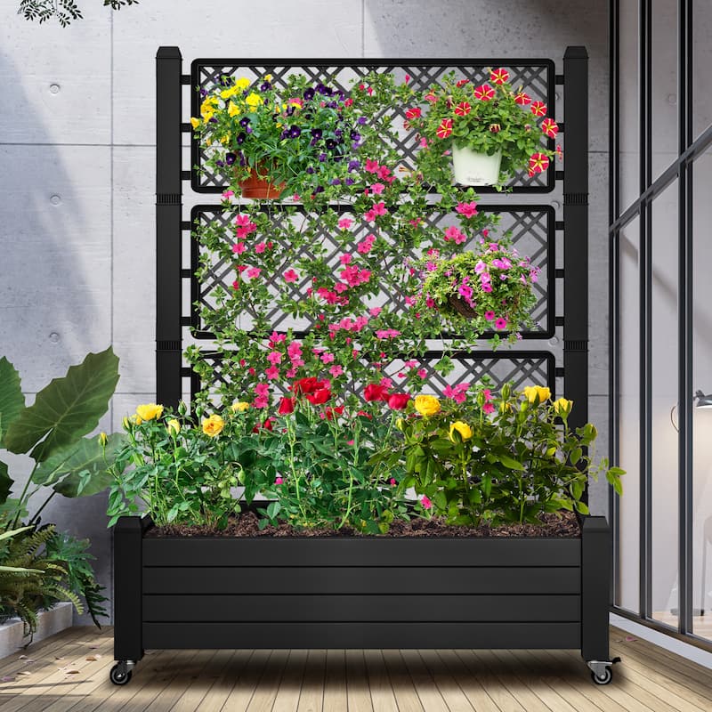 Moasis Outdoor Vertical Garden Bed - Black
