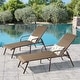 preview thumbnail 31 of 72, Outdoor Patio Lounger Aluminum Adjustable Chaise Lounge Chairs with Arms (Set of 2/4) - See Picture