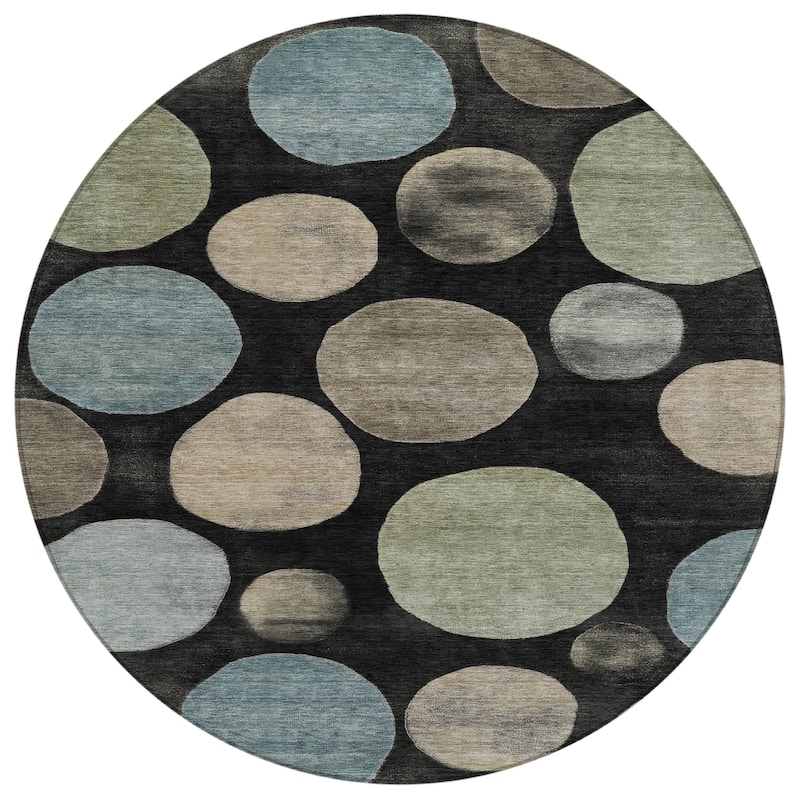 HomeRoots Geometric Transitional Rectangle Outdoor Rug