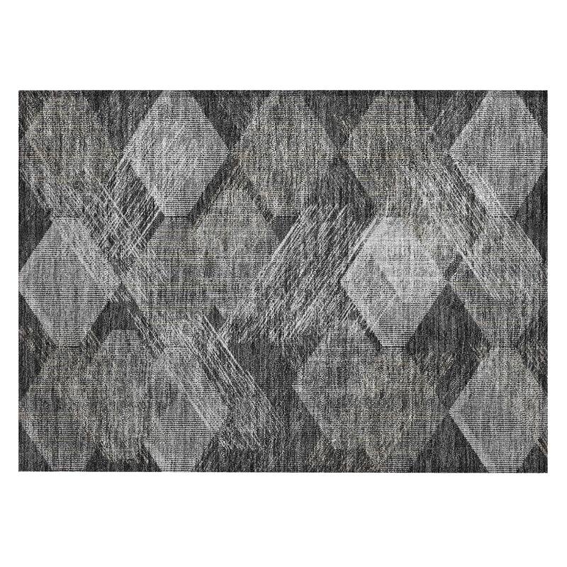 Machine Washable Indoor/ Outdoor Modern Hotchkiss Chantille Rug