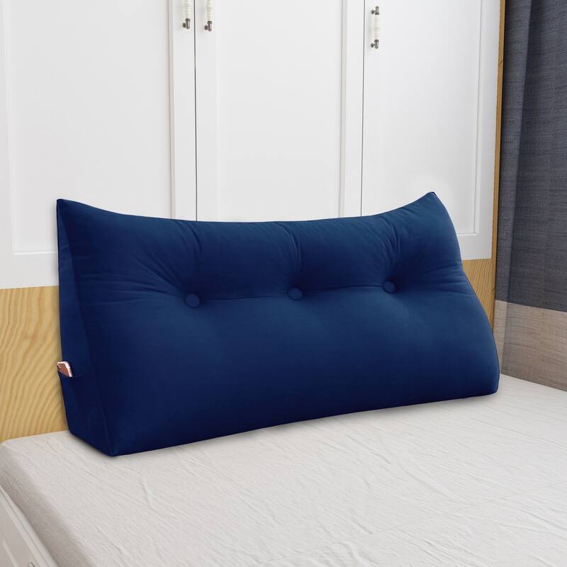 WOWMAX Bed Rest Wedge Pillow Back Support Bolster Daybed Dorm Cushion