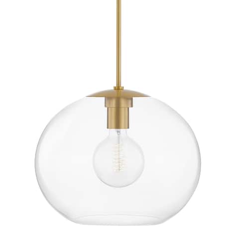 Mitzi by Hudson Valley Margot 1-light Pendant with Clear Glass