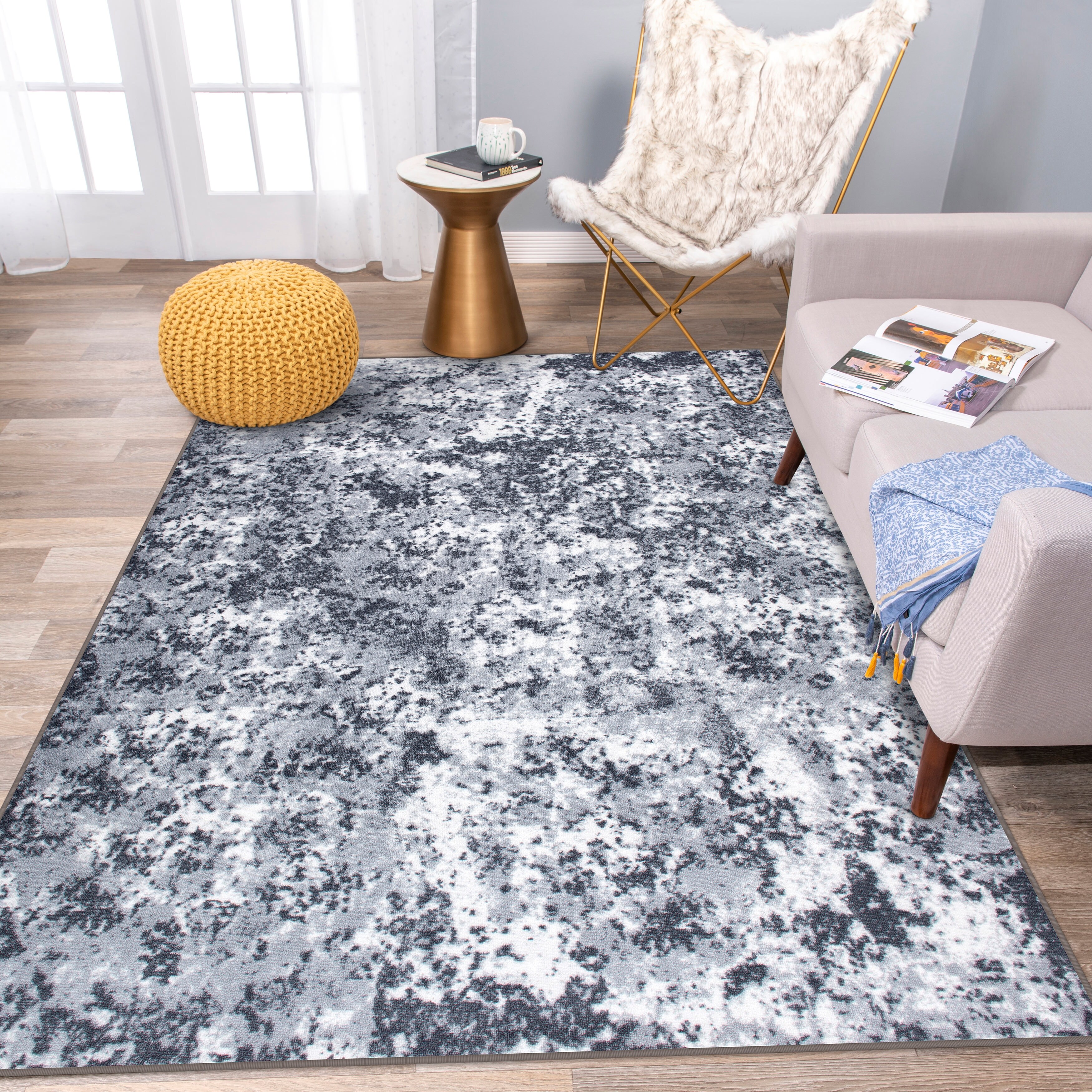 Shop Modern Contemporary Abstract Design Non Skid Area Rug