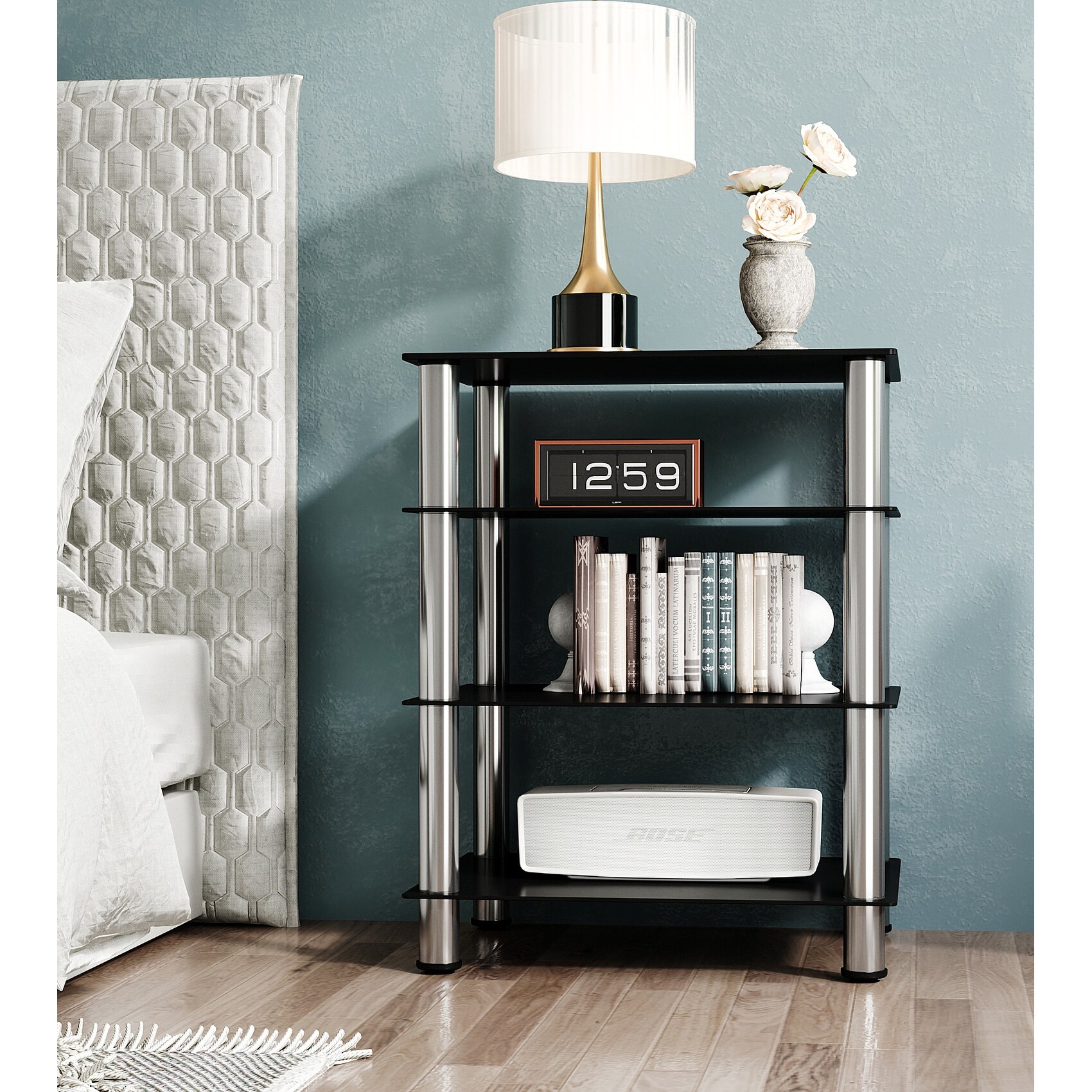 4 tier media stand discount