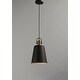 preview thumbnail 2 of 3, Sedona 1-Light Pendant - oil rubbed bronze / antique brass