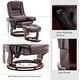 preview thumbnail 27 of 50, MCombo Set of 2 Swivel Recliner with Ottoman, Vibration Massage Lumbar Pillow