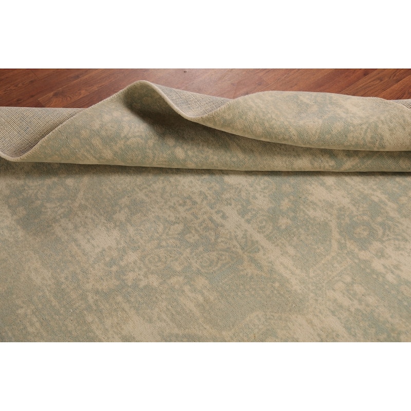 Contemporary Abstract Oriental Area Rug Handmade Wool Carpet - 5'3"x 7'6"