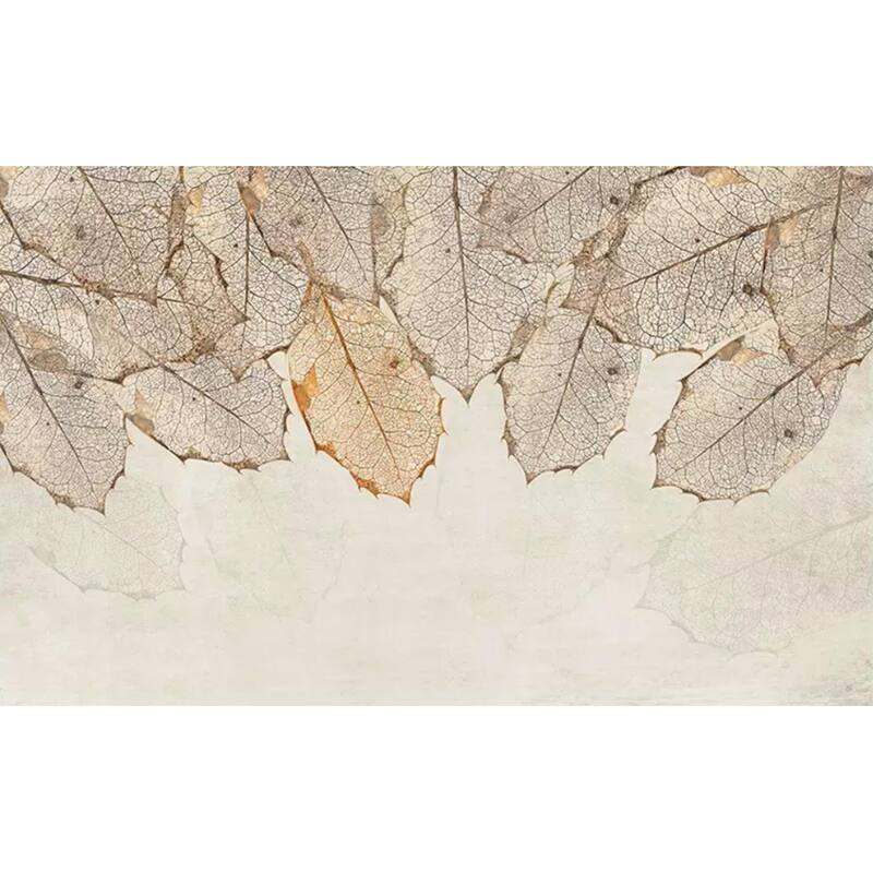 GK Wall Design Autumn Leaf Veins Brown Leaves Removable Wallpaper