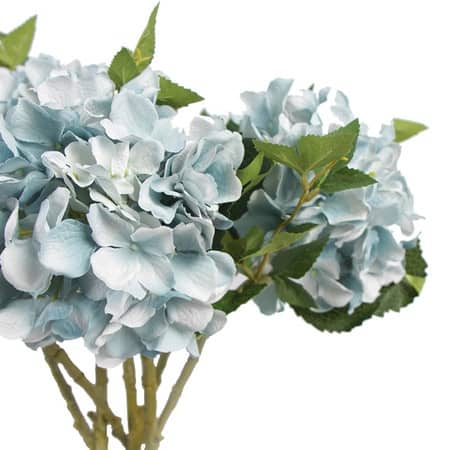 Floralgoods Silk Hydrangea Stem In Light Blue 18 Tall Overstock 14156805