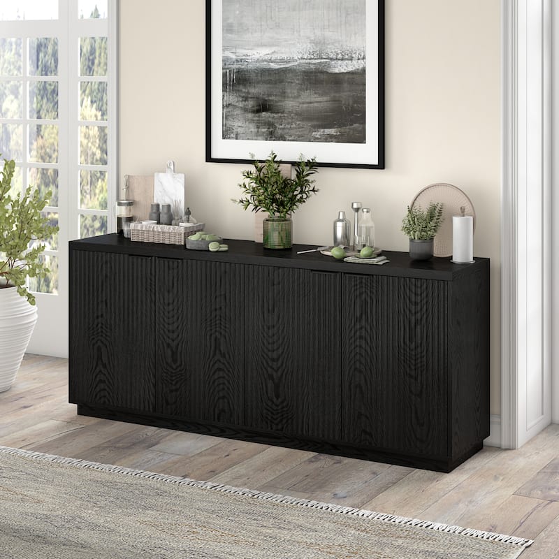 Mansfield 68" Wide Rectangular Fluted Buffet Table