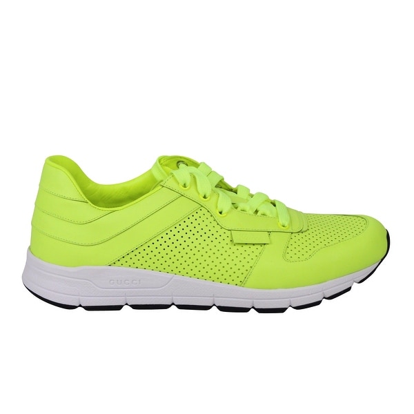 neon yellow gucci sneakers