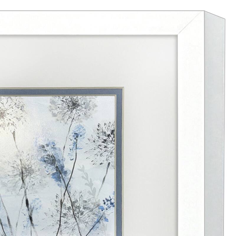 HomeRoots Set Of Two Soft Country Morning White Framed Wall Art