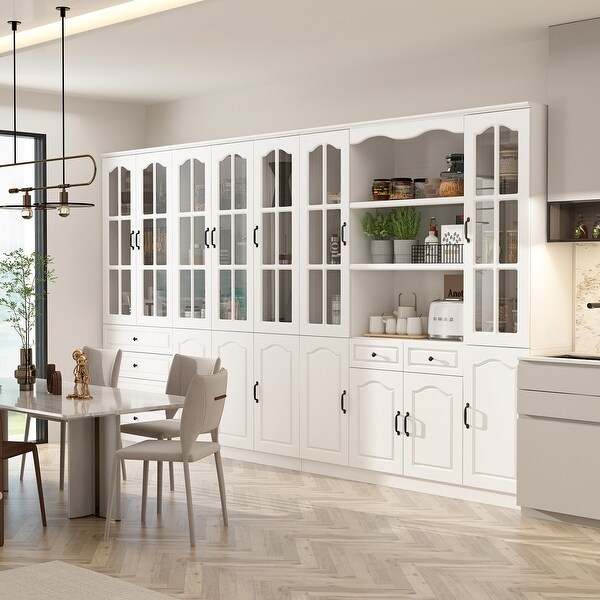 Clear glass kitchen cabinets 2025