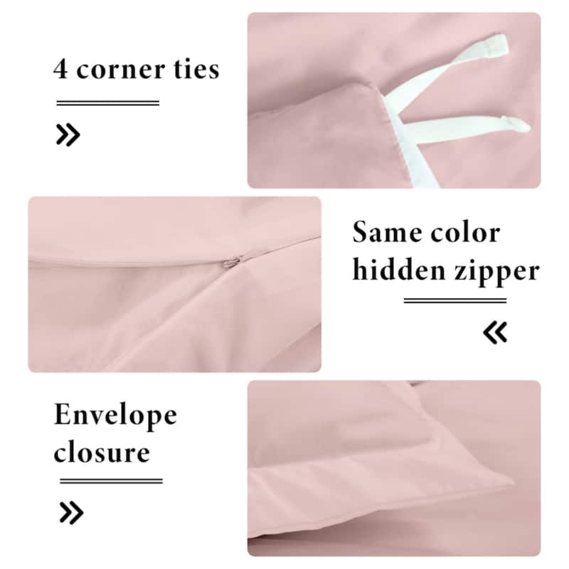 Royale Linens Black Duvet Cover Full Size - Soft Duvet Cover Set - 3 Piece Double Brushed Full Duvet Covers with Zipper Closure