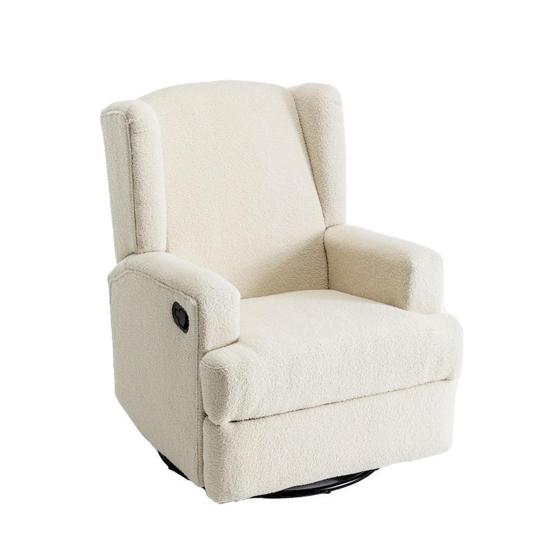UIXE Upholstered Modern Swivel Glider Rocker Recliner