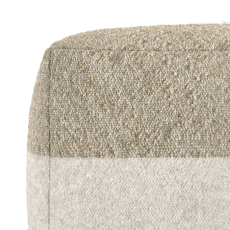 WYNDENHALL Alice 18 inch Wide Boho Pouf in Multicolor Acrylic Fabric & Assembled