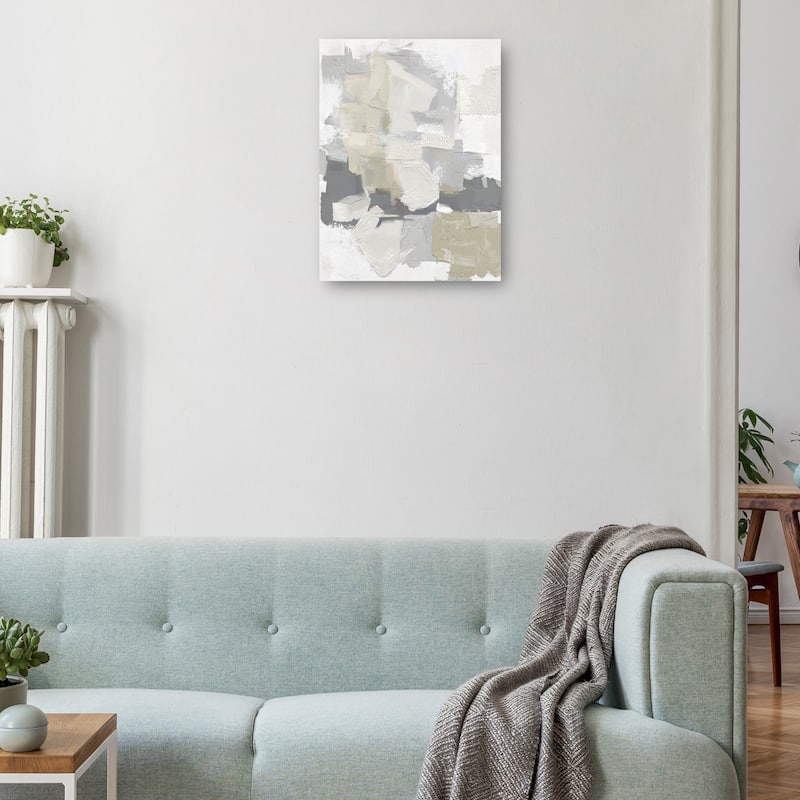 Essence of Summer I Grey REV By Studio Arts Canvas Art Print