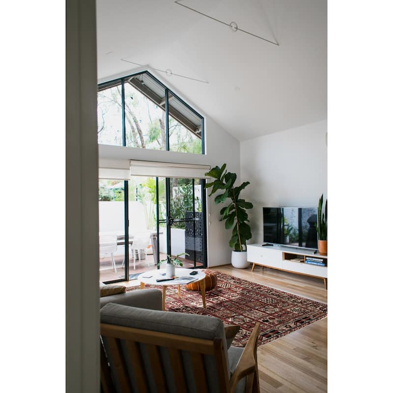 ECARPETGALLERY Hand-knotted Kayseri Vintage Red Wool Rug - 6'11 x 9'8