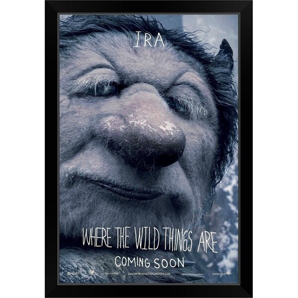 "Where the Wild Things Are - Movie Poster - UK" Black Framed Print
