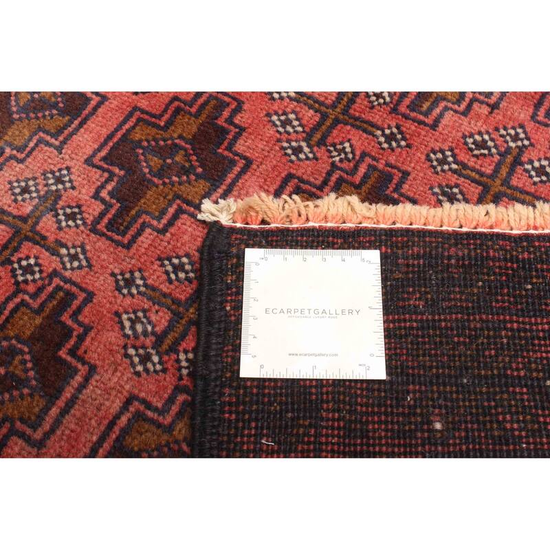 ECARPETGALLERY Hand-knotted Baluch Copper Wool Rug - 3'4 x 6'3