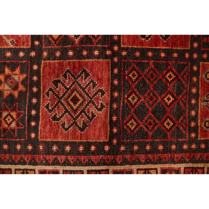 ECARPETGALLERY Hand-knotted Melis Vintage Red Wool Rug - 4'2 x 8'4