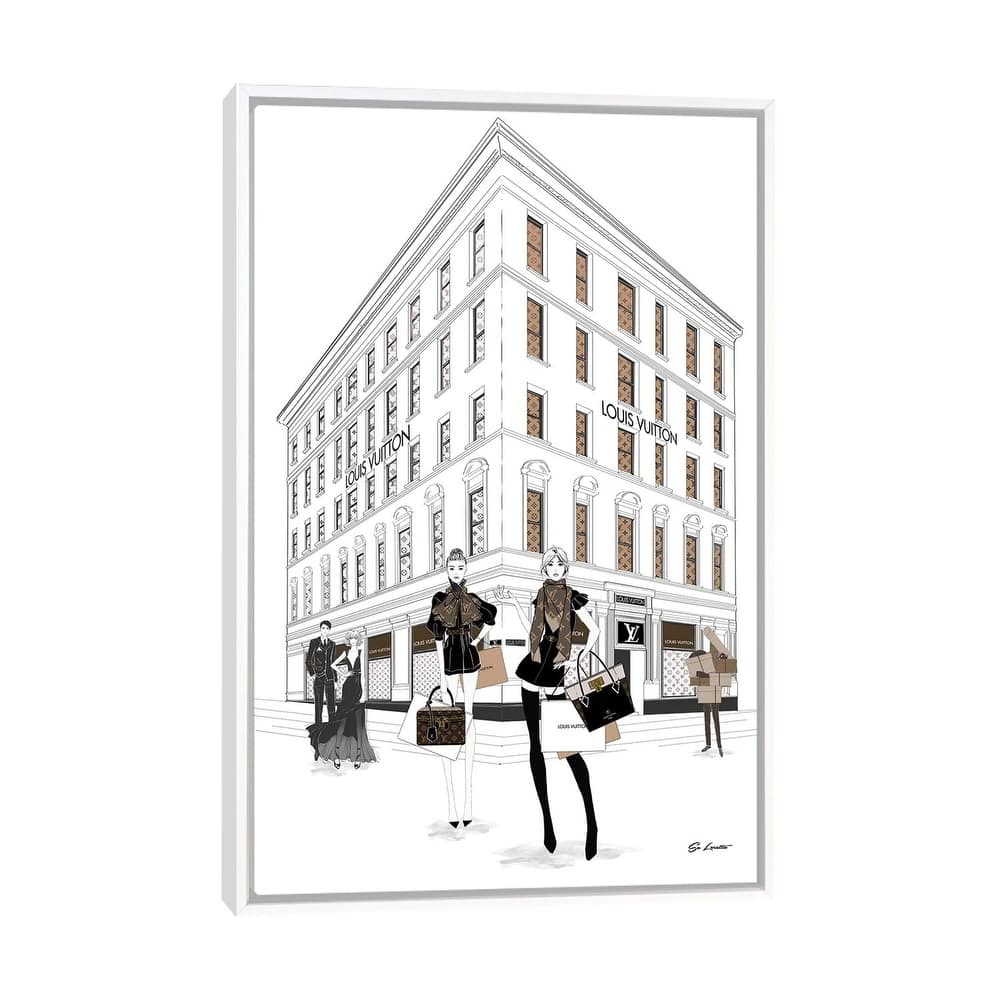 iCanvas "Louis Vuitton Girls" by So Loretta Framed Canvas Print