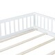 preview thumbnail 38 of 45, Rubber Wood Floor Bed with Fence and Door,Twin Size