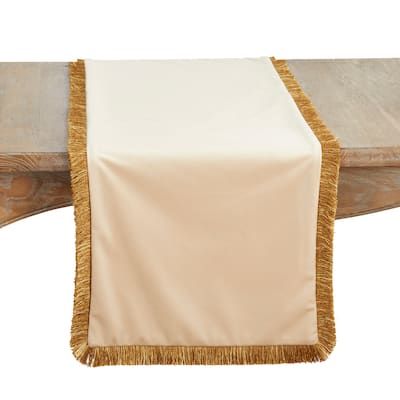 Velvet Fringe Table Runner - 16"x72"