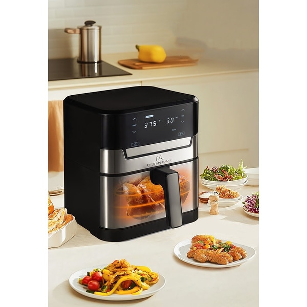 Uber Appliance Air fryer XL Premium - 7QT SS - Ceramic Non-stick