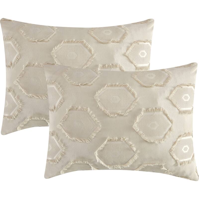 Nanshing Tammy 3D Geometric Pattern 7 Piece Comforter Set