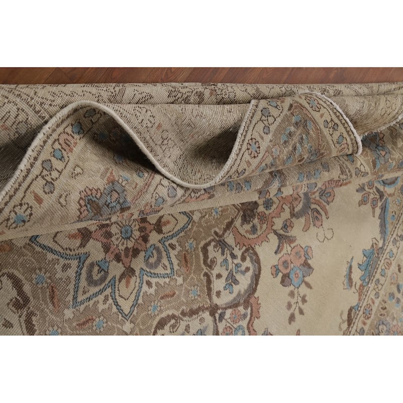 Medallion Tabriz Persian Area Rug Floral Handmade Wool Carpet - 8'0"x 11'3"