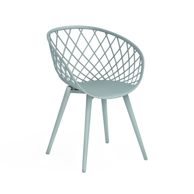 Jamesdar Kurv 3 Piece Mid-Century Modern Patio Chat Set
