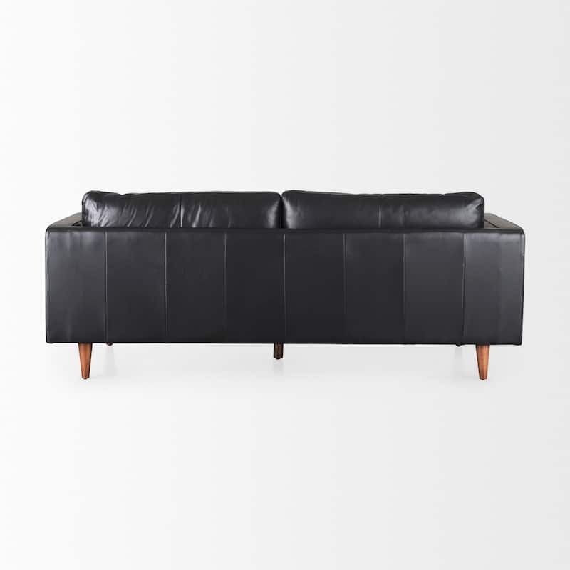 Svend Tan Leather Sofa