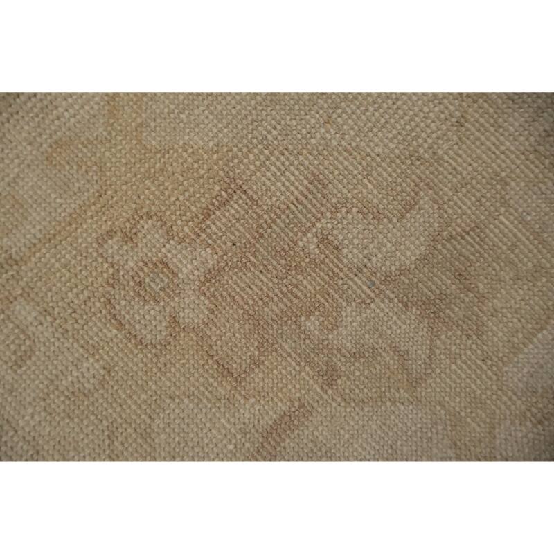 Hand Knotted Oriental 100% Wool Carpet Traditional All-Over Beige & Ivories Ziegler Area Rug - 12' 10'' X 12' 6''