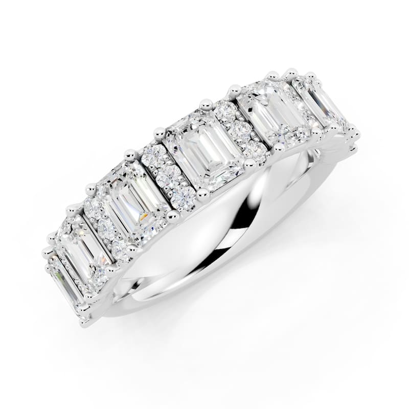 Auriya 14k Gold 2 1/2ctw Lab Grown Diamond Anniversary Ring (E-F VS)