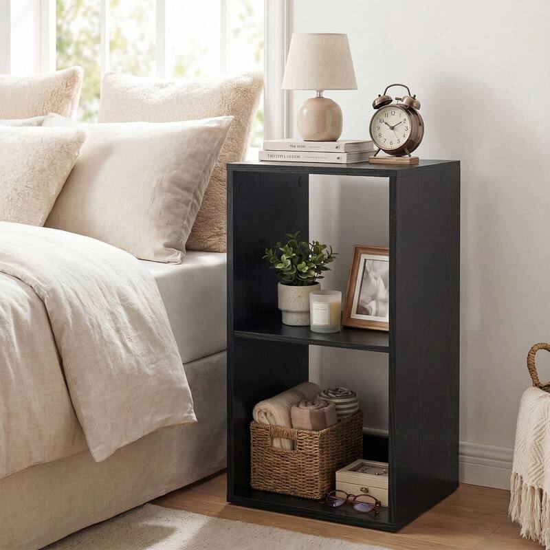 Costway 2/3-Cube Bookcase Open Back Bookshelf with Anti-tip Kit Modern