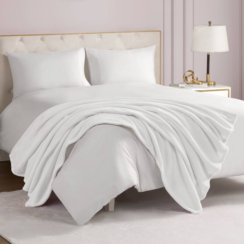 Juicy Couture Solid Plush Throw Blankets