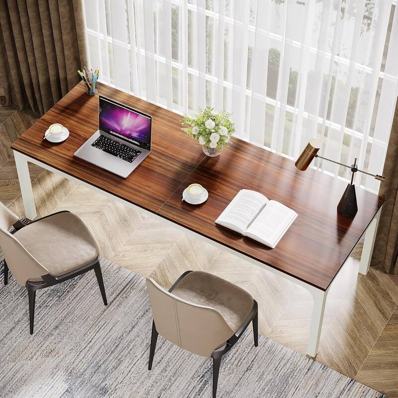 78.7" Extra Long Computer Desk/Table, Work Desk, Double Workstation Desk for Home Office