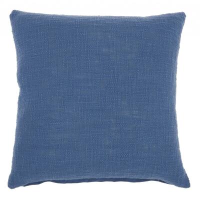 Solid Woven Throw Pillow