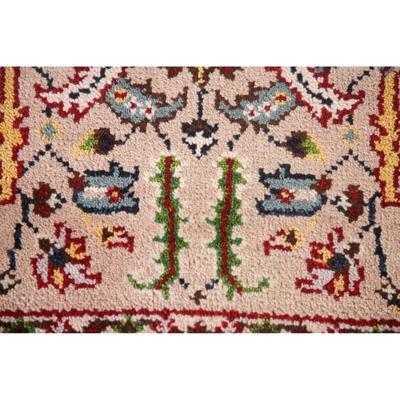 Floral Transitional Oushak Oriental Accent Rug Handmade Wool Carpet - 3'0"x 4'11"