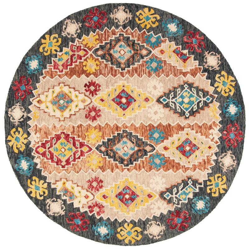 SAFAVIEH Handmade Aspen Burgis Boho Tribal Wool Rug
